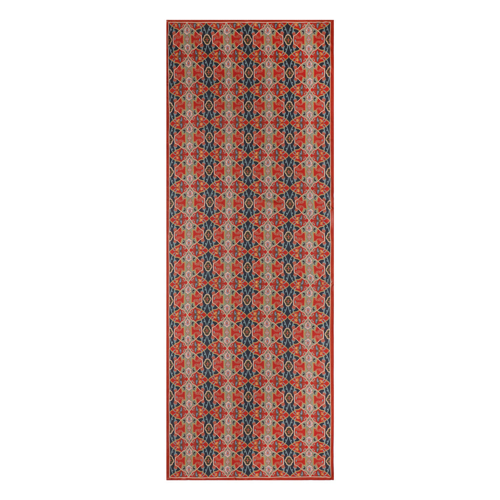 Blue and Red Modal Scarf – Inspired by Turkish Art Rania