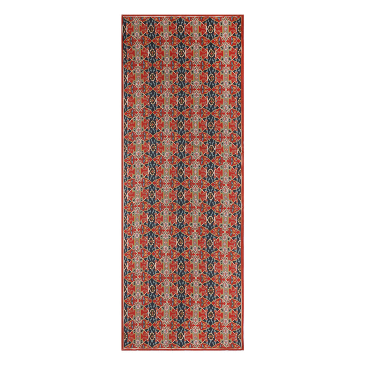 Blue and Red Modal Scarf – Inspired by Turkish Art Rania