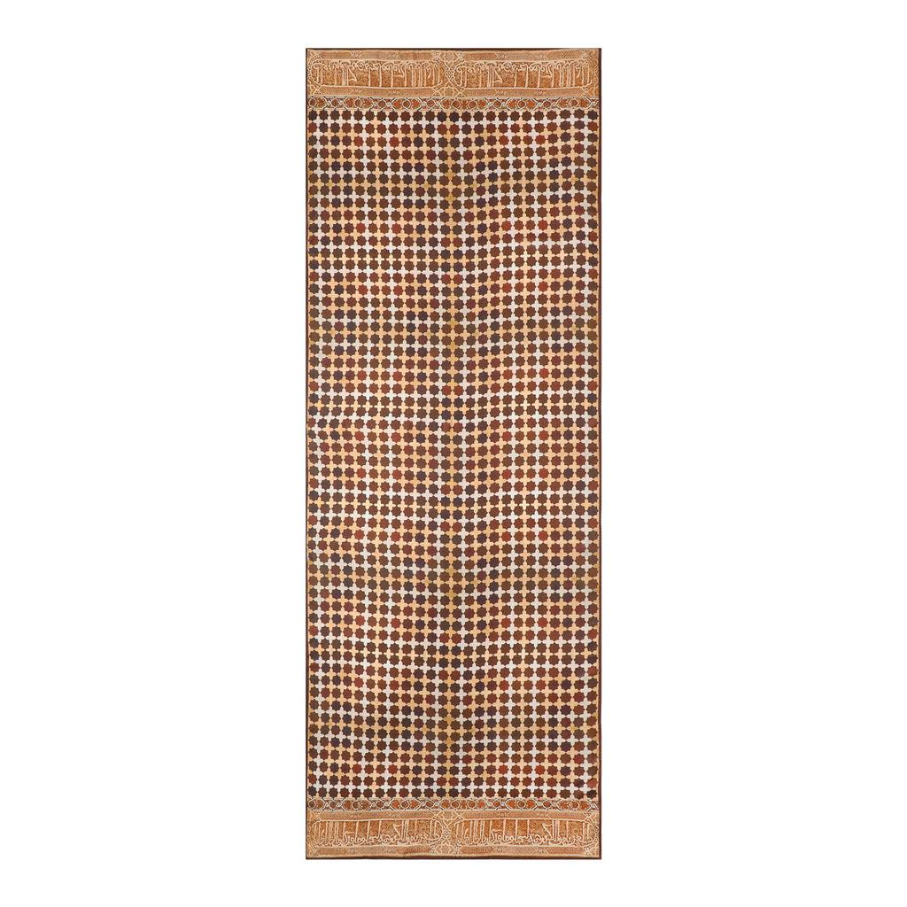 Brown Islamic Art-Inspired Modal Scarf Andalus