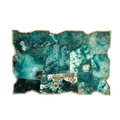 Large Composite Green Agate Cheese Platter Tray