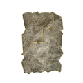 Large Grey Agate Rectangular Wall Clock