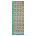 Green & Orange Islamic Art-Inspired Scarf Sabika