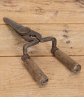 Large Late 19th Century French Wrought Iron Hedge or Topiary Shears By Sister Parish Design