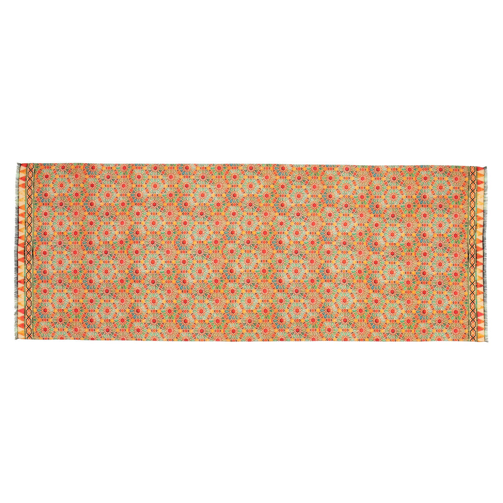 Wool & Silk Islamic Art Inspired Orange Scarf