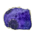 Large Purple Blue Galaxy Agate Cheese Platter Tray