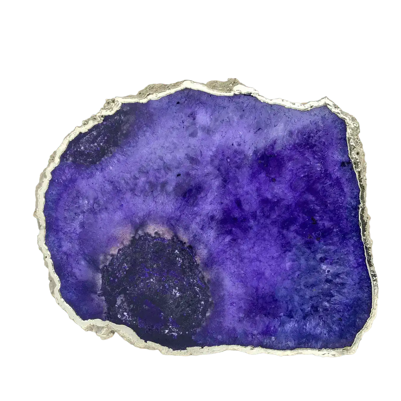 Large Purple Blue Galaxy Agate Cheese Platter Tray