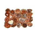 Large Red Agate Cheese Platter Tray