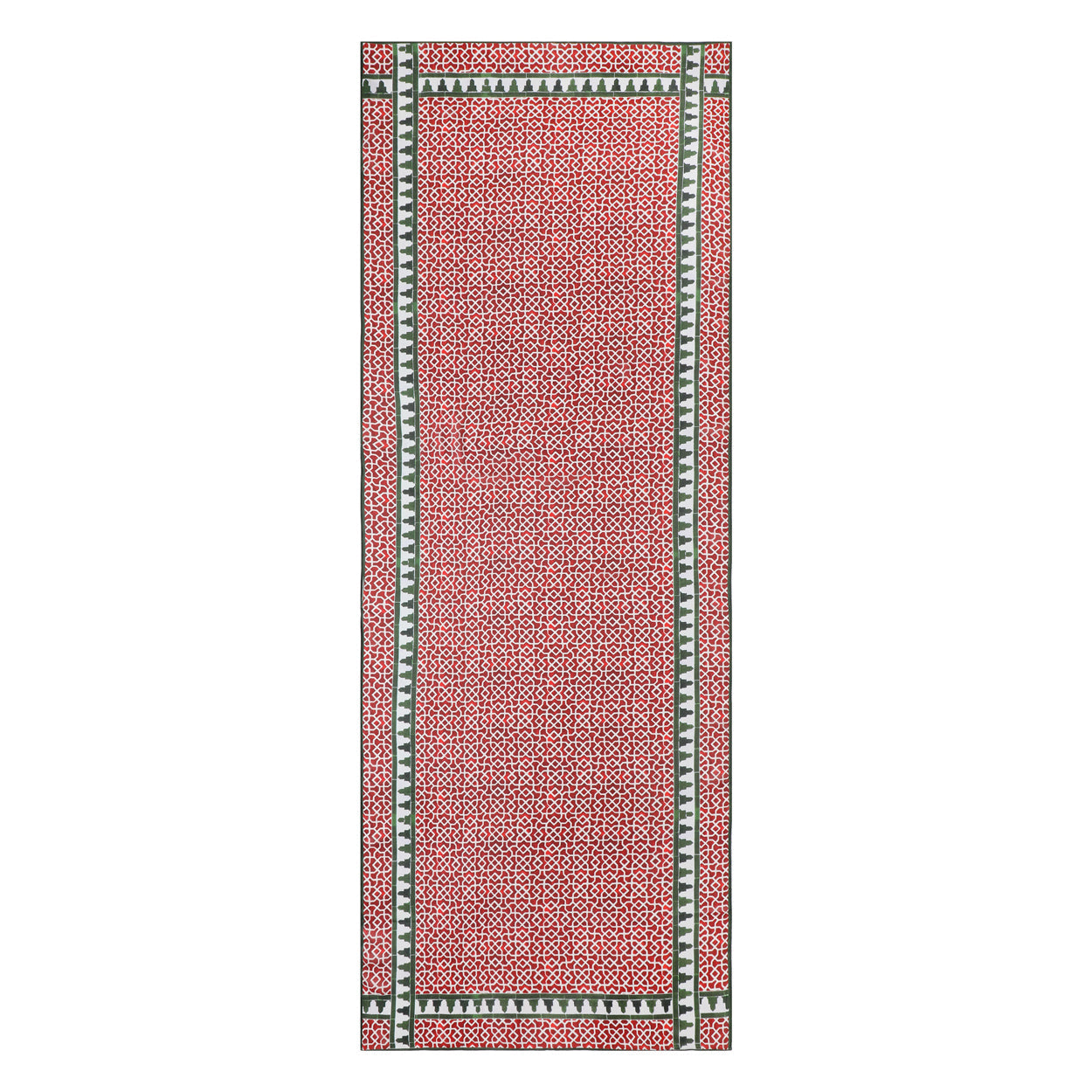 Red and Green Scarf Islamic Art - Aziza Iqbal - Alcazaba Rojo