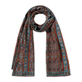 Isfahan-Inspired Scarf – Floral Design, 100% Modal - Zarashfan