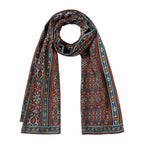 Isfahan-Inspired Scarf – Floral Design, 100% Modal - Zarashfan
