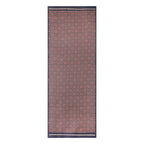 Navy Blue and Red Geometric Scarf - Islamic Art Inspiration Mirath