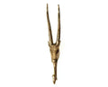 Large Solid Brass Antelope Wall Hook