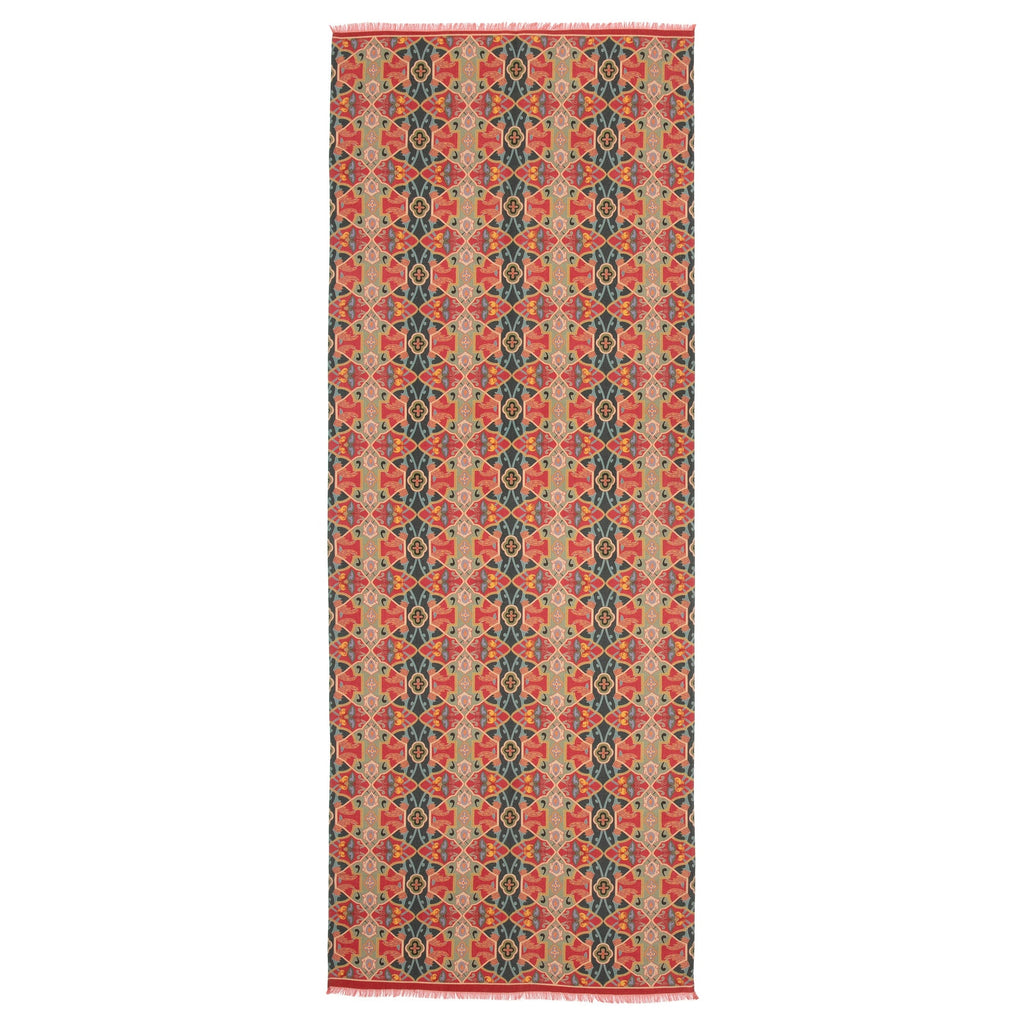Silk and Wool Red Scarf Rania