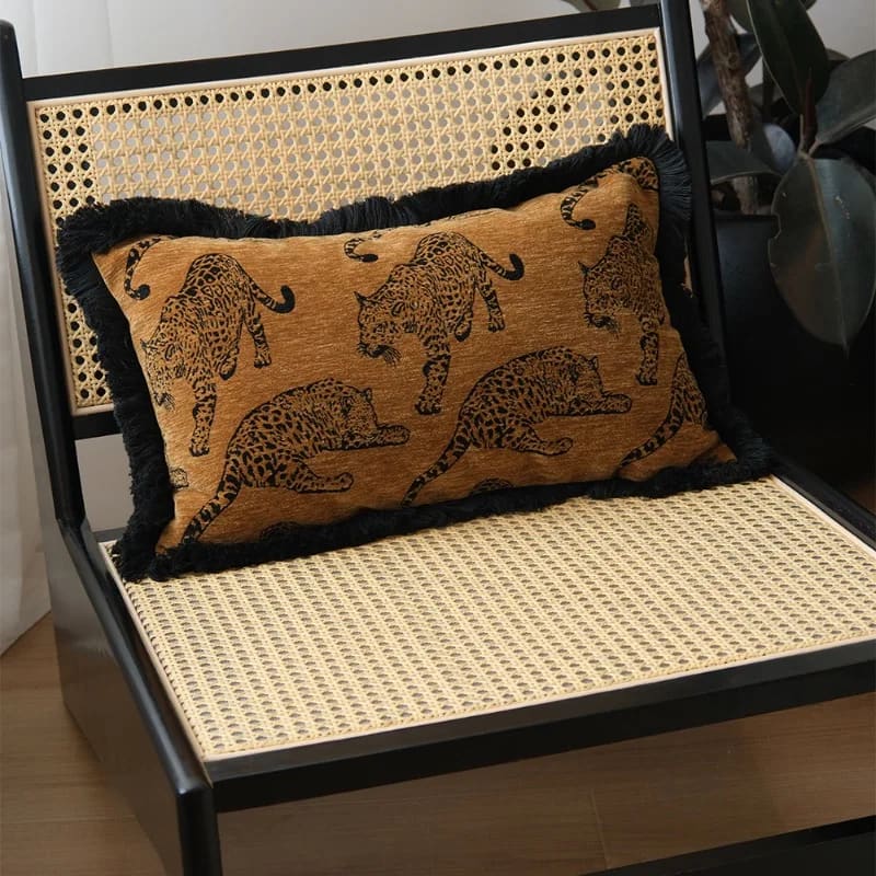 Lavish Leopard Lounge Pillow Cover