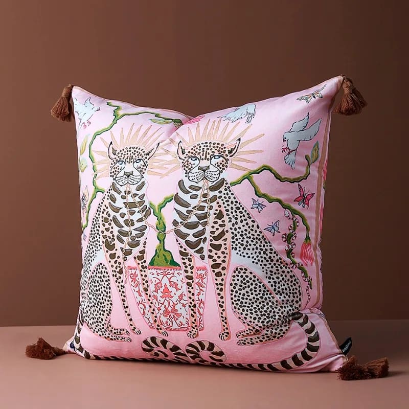 Lavish Twin Leopard Oasis Pillow Cover
