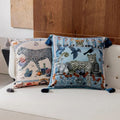 Lavish Twin Leopard Pillow Covers with Tassels