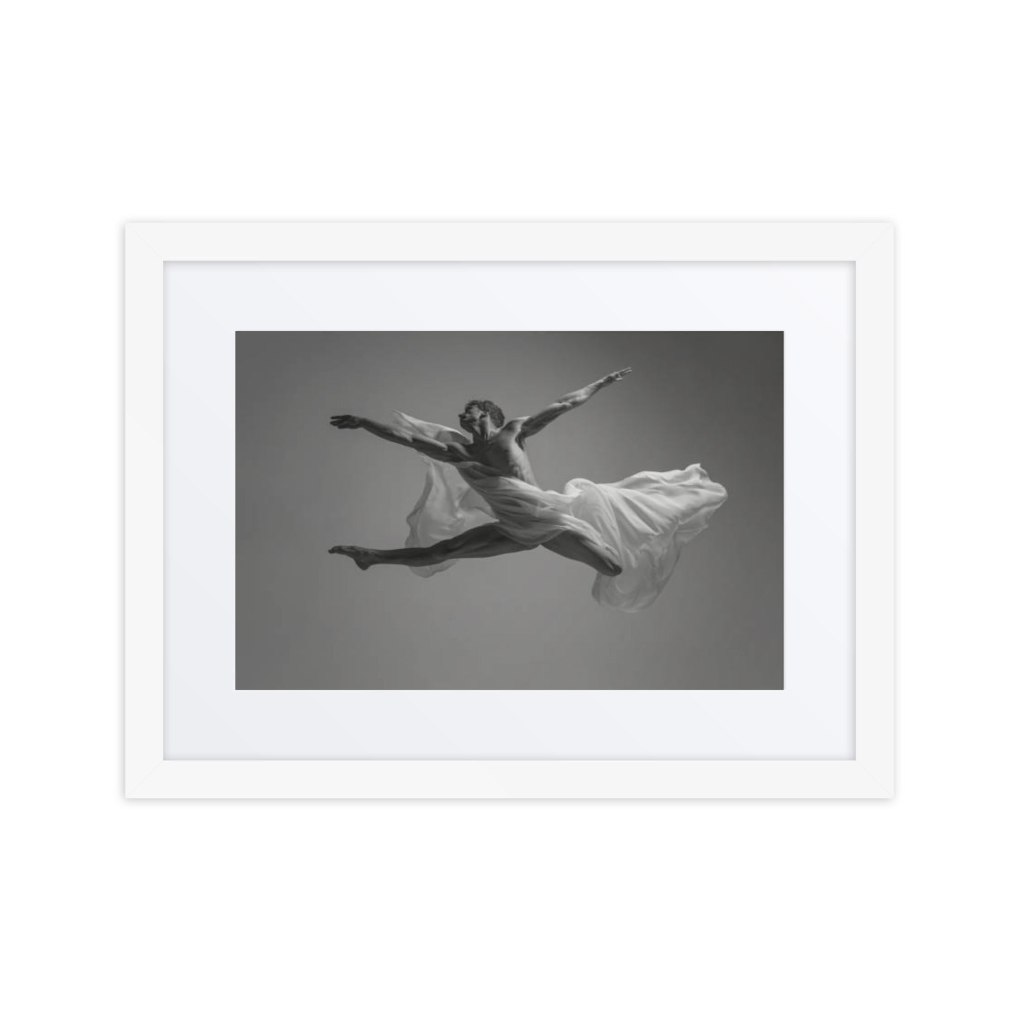 Leap of Grace | Dance-Art Framed Poster #48 (17.5" H x 21.5" W)