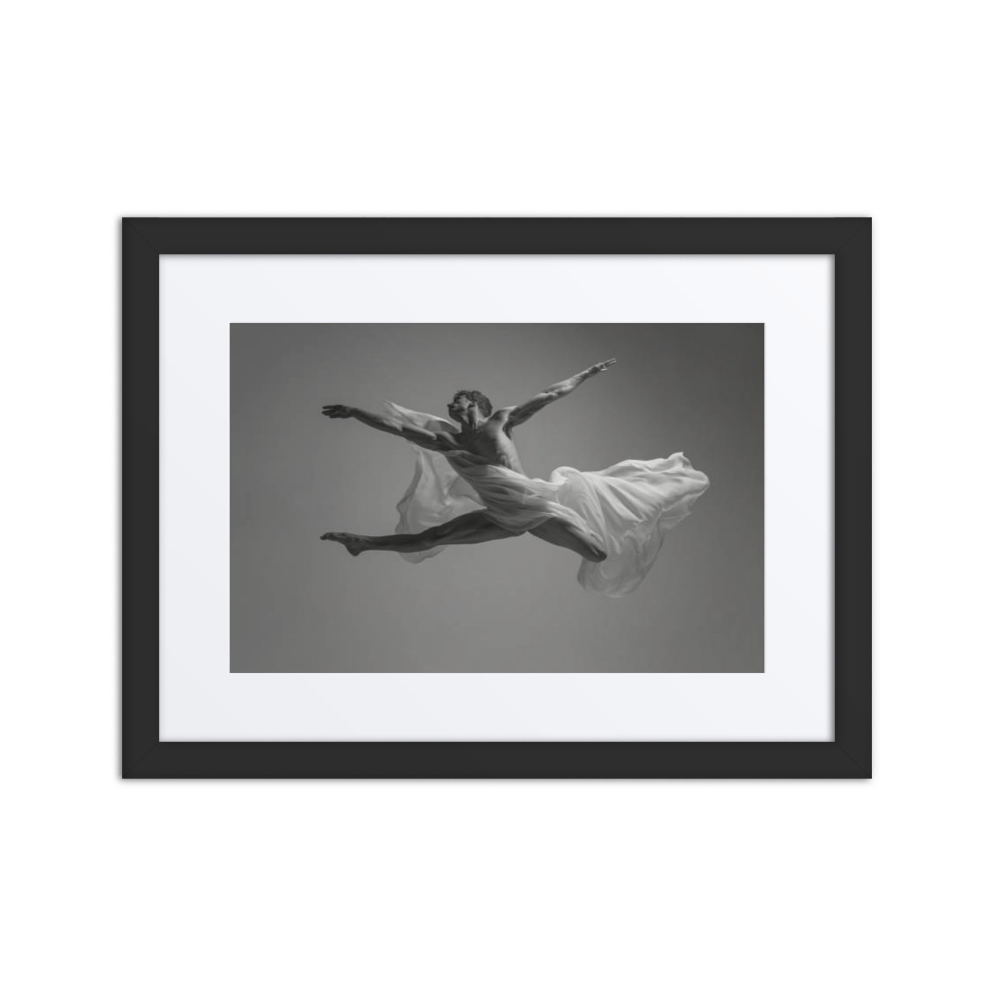 Leap of Grace | Dance-Art Framed Poster #48 (17.5" H x 21.5" W)