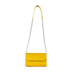 Small Leather Clutch Bag Yellow Bayarcal