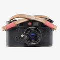 Tokyo #103 - Tanned & Red leather camera strap
