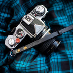 Berlin #201 - Black Leather camera strap