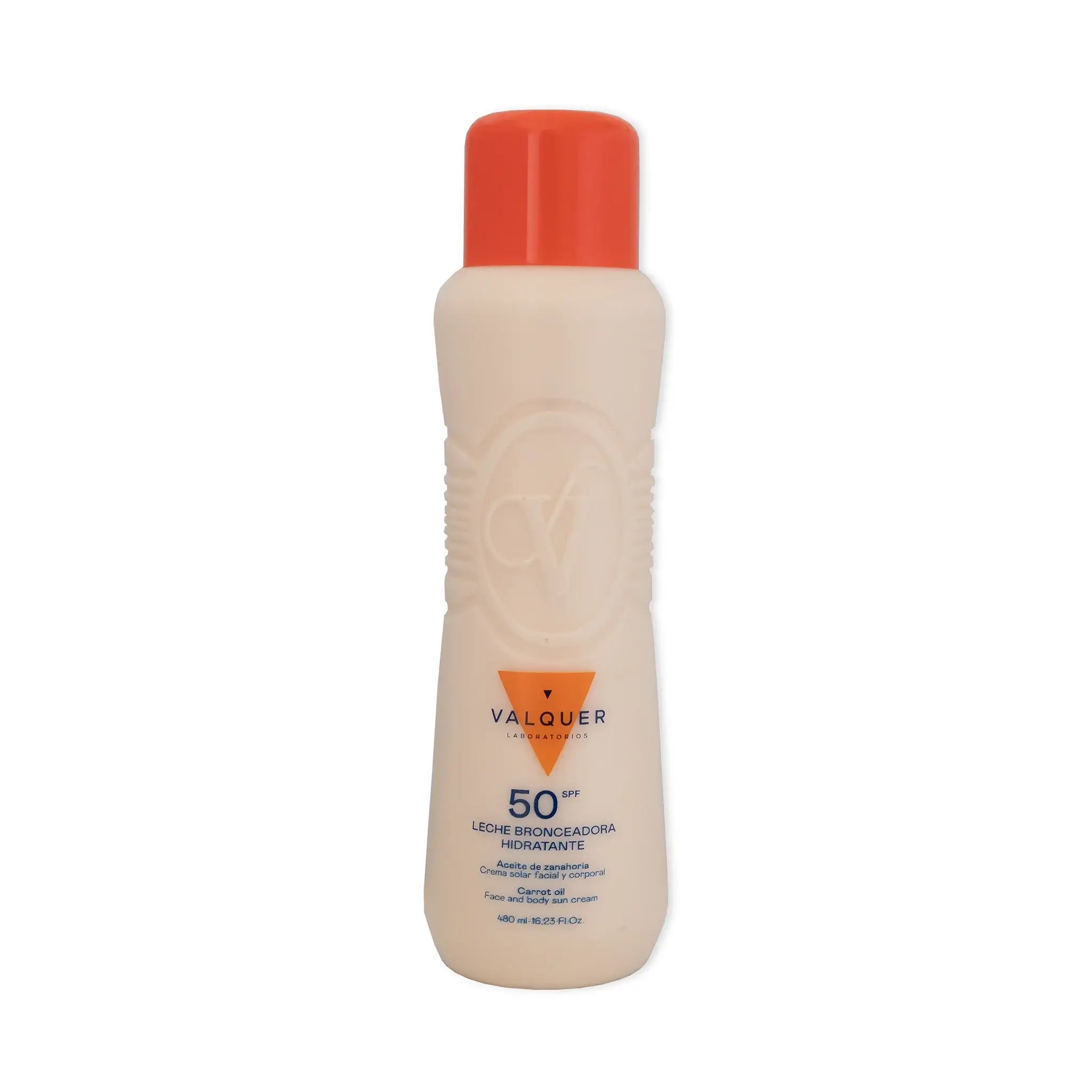 Leche Hidratante Bronceadora de Zanahorias Facial y Corporal SPF 50 – 480 ml