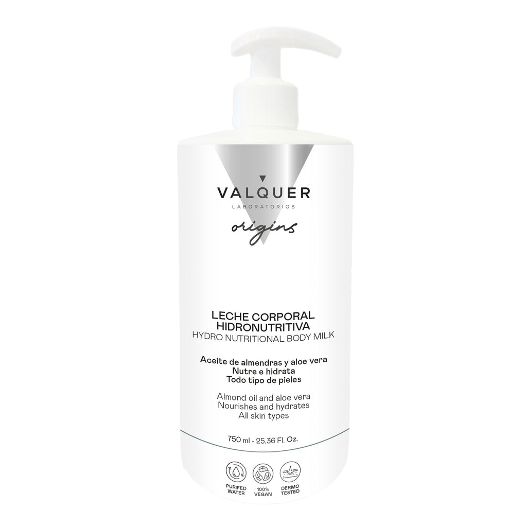 Leche Corporal Hidronutritiva 24H con Aceite de Almendras y Aloe Vera