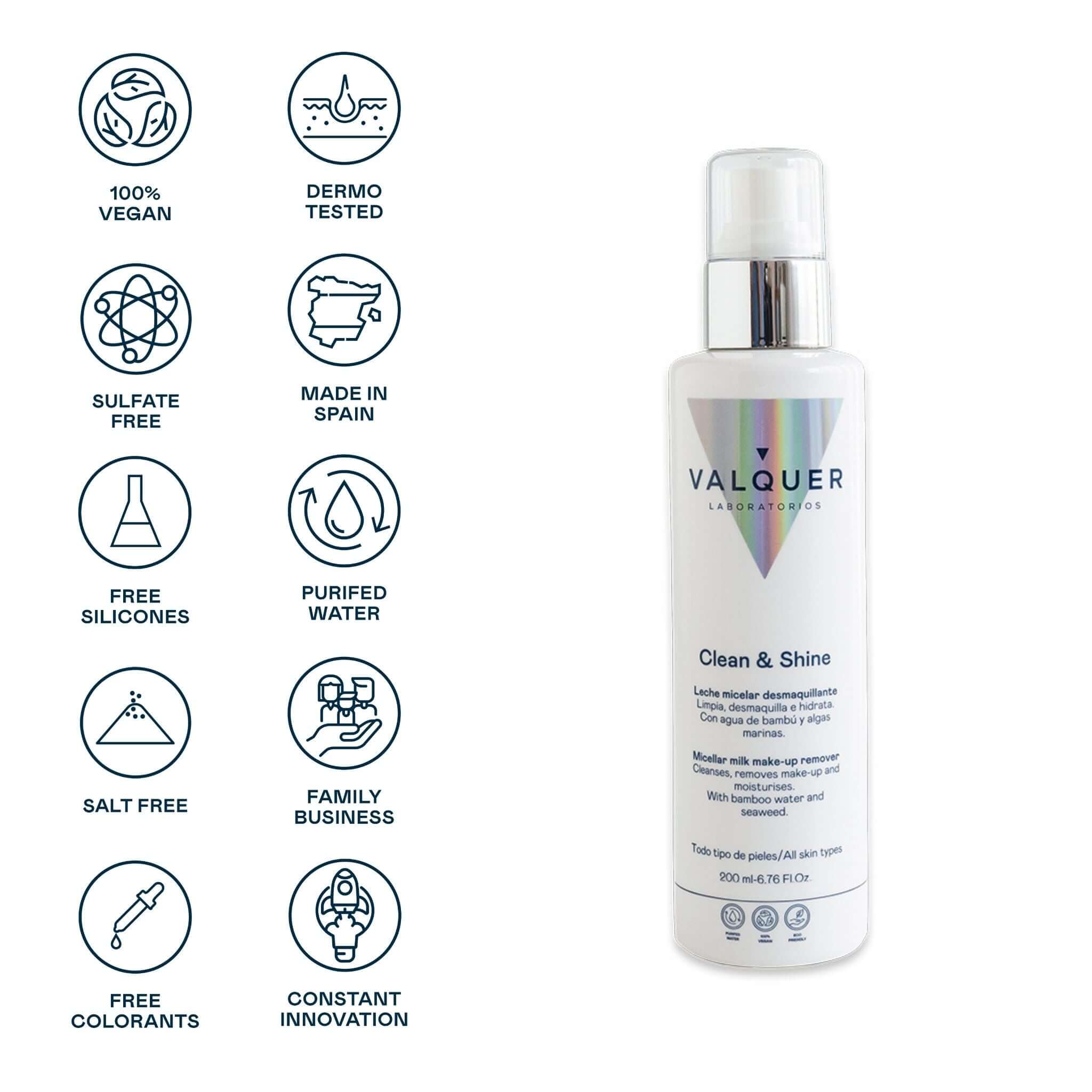 Leche Facial Micelar Desmaquillante – 200 ml