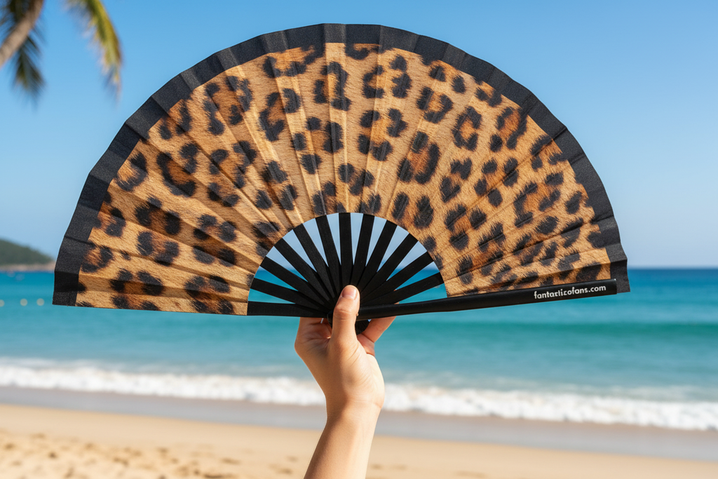 Leopard print XL Fan