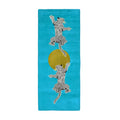 Leopards on Silky Road Hand Tufted Wool Rug Runner - Blue