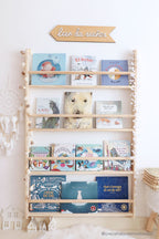 Librería montessori Lisa de madera maciza con 4 baldas