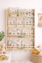 Librería montessori Lisa de madera maciza con 4 baldas