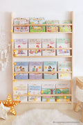 Librería montessori Lisa de madera maciza con 4 baldas