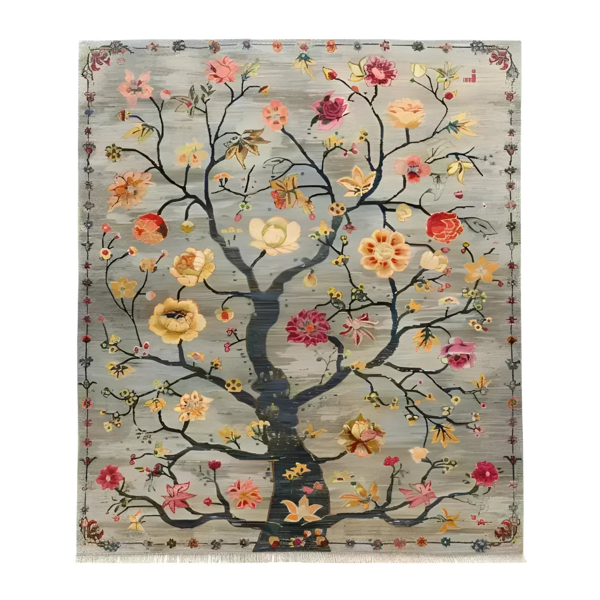Life’s Embrace Tapestry Hand Knotted Area Rug