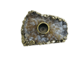 Light Brown Agate Gemstone Taper Candle Holder