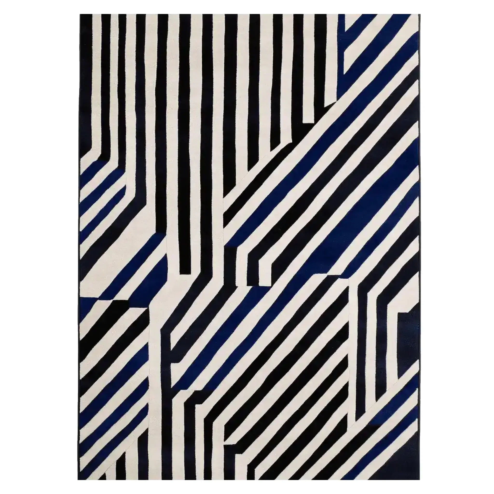 Line Rhythm Hand Tufted Rug