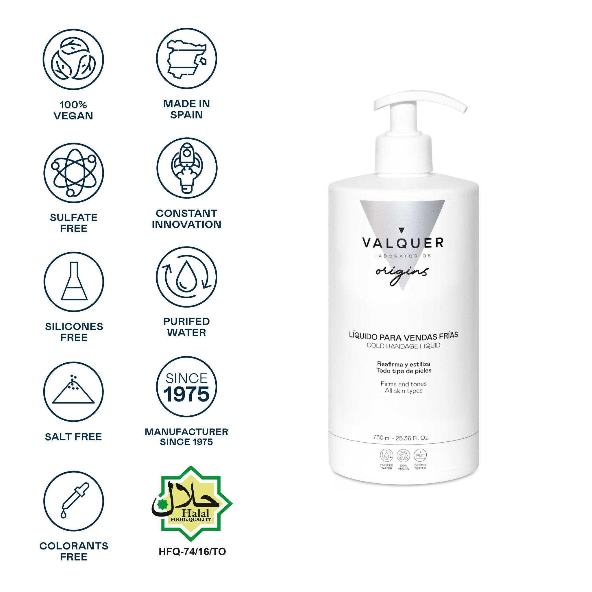 Líquido para Vendas Frías Reafirmante - 750 ml