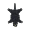 Little Black Leopard Hand Tufted Wool Rug