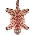Little Pink Leopard Hand Tufted Wool Rug
