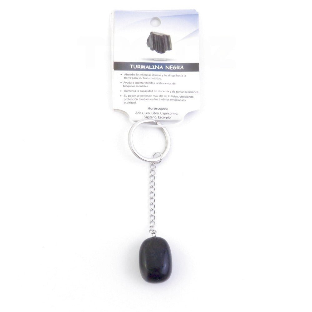 Llavero Rodado Turmalina negra - Protección