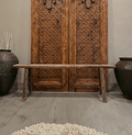 Long Elm Wood Bench