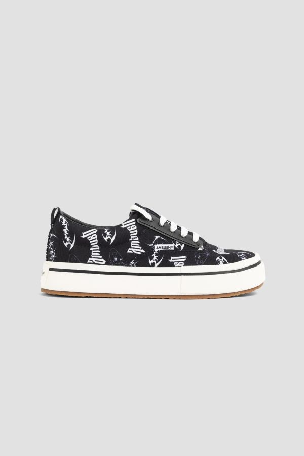 Ambush Graphic Canvas Sneaker — Black