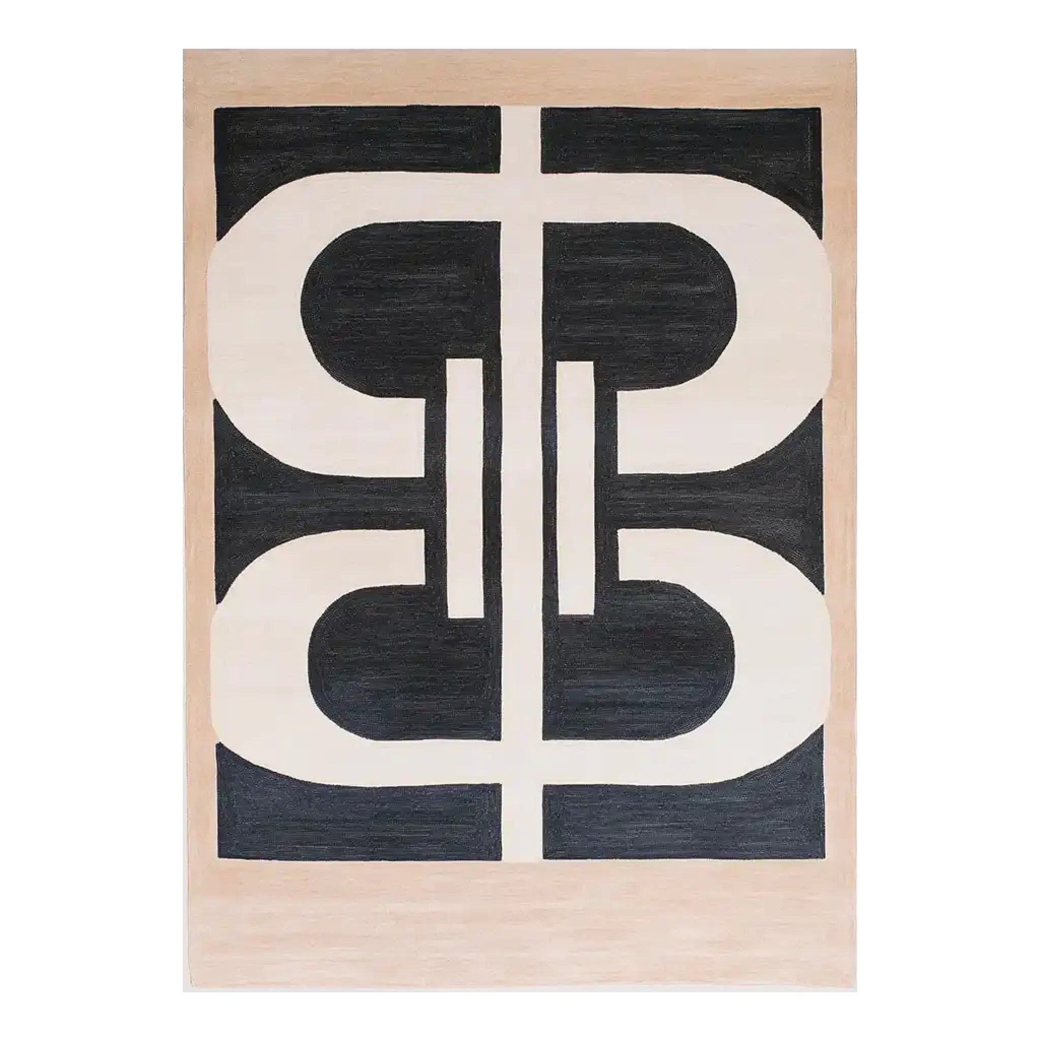 Lunar Cascade Knotted Wool Rug