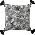 Luxe Jungle Safari Tapestry Cushion Cover – Tiger, Leopard & Parrot Design