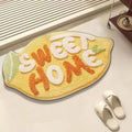Luxurious Lemon-Shaped "Sweet Home" Tufted Bath Mat
