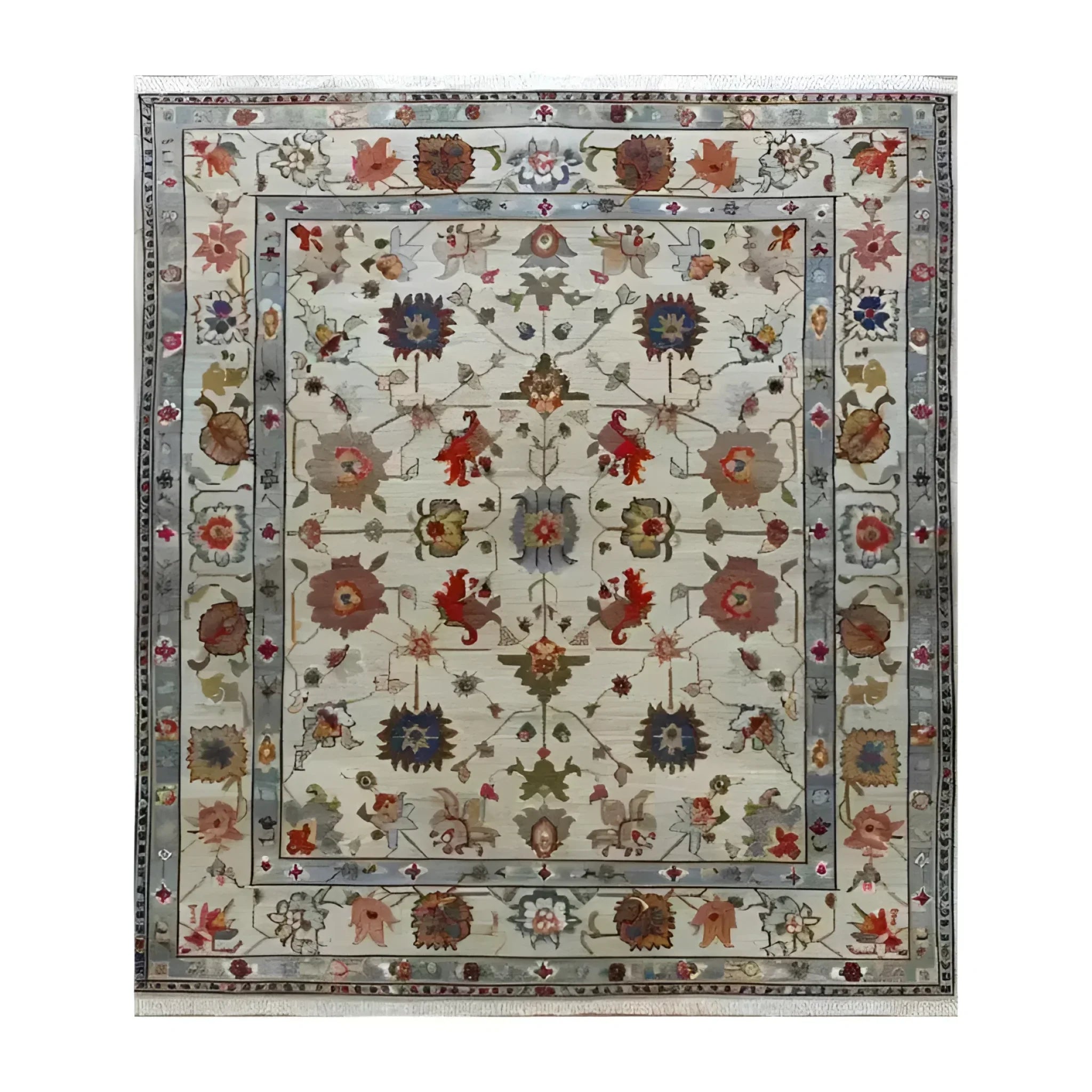 Luxurious Petal Weave Hand Knotted Area Rug