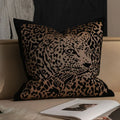 Luxury Leopard Embroidery Gold Silver Cushion Cover