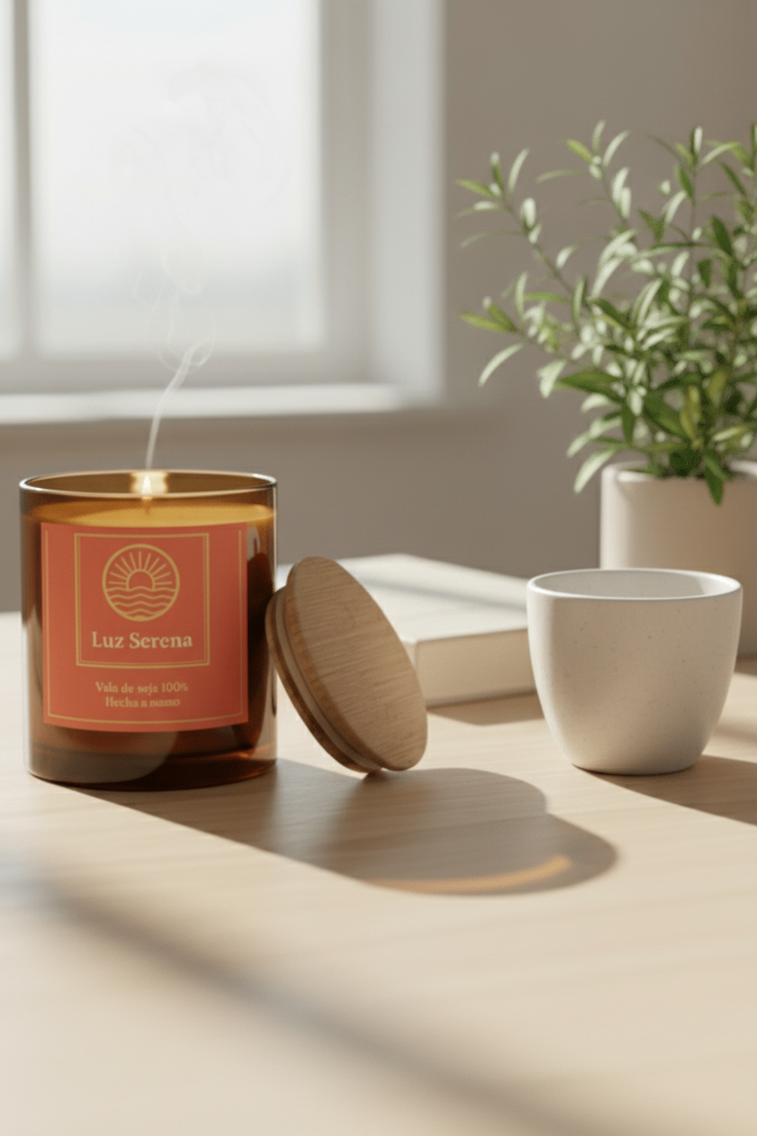Luz Serena – Vela para despertar la energía positiva