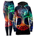Tree of Life Hoodie Dress and Leggings Combo