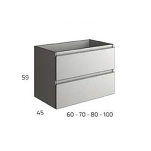 BATHME MADISON TOP Mueble de Baño con Lavabo Cemento